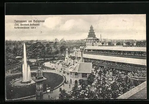 AK Berlin-Halensee, Restaurant Terrassen am Halensee, Kurfürstendamm 124a