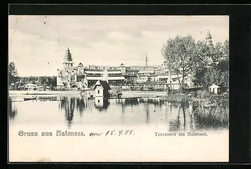 AK Berlin-Halensee, Restaurant Terrassen am Halensee