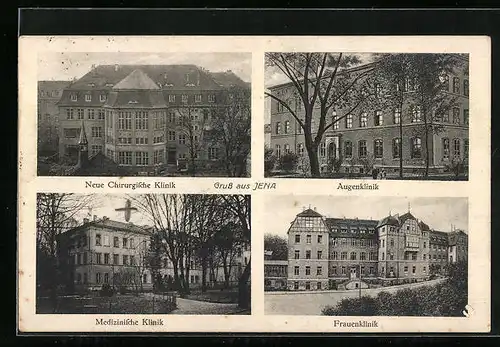 AK Jena, Neue Chirurgische Klinik, Augenklinik, Frauenklinik