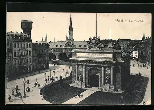 AK Wesel, Partie am Berliner Tor-Platz