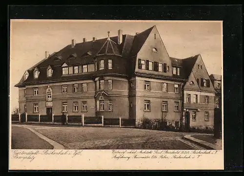 AK Reichenbach i. Vgtl., Partie am Rosenplatz