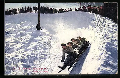 AK St. Moritz, Bobsleigh-run, Sunny corner, Schlitten