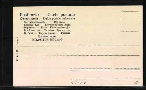 AK Junge zieht Frauen auf einem Schlitten