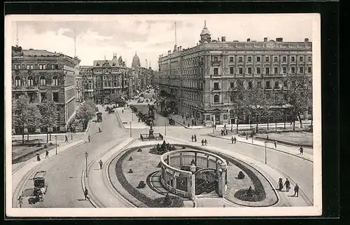 AK Berlin, Der Wilhelmplatz aus der Vogelschau