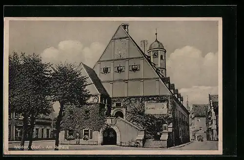 AK Weiden /Obpf., Partie am Rathaus