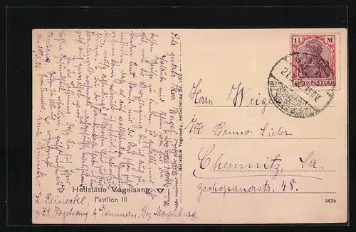 AK Vogelsang, Heilstätte Vogelsang, Pavillon III.