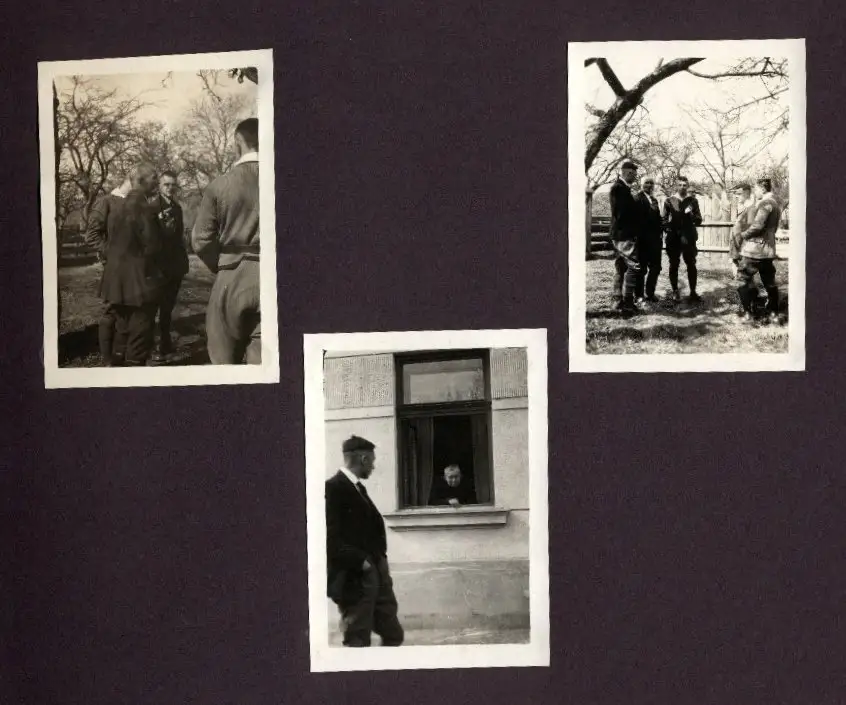 Fotoalbum mit 87 Fotografien, Grenzlandfahrt 1927, Wandervögel, Studenten, Deutschproben, Zigeuner, Tracht, Leutschau 10