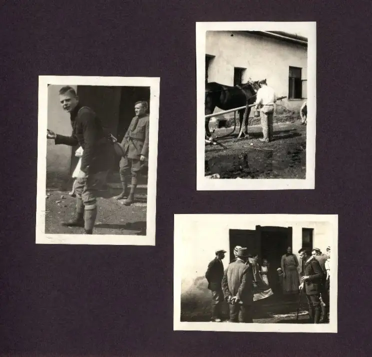 Fotoalbum mit 87 Fotografien, Grenzlandfahrt 1927, Wandervögel, Studenten, Deutschproben, Zigeuner, Tracht, Leutschau 25