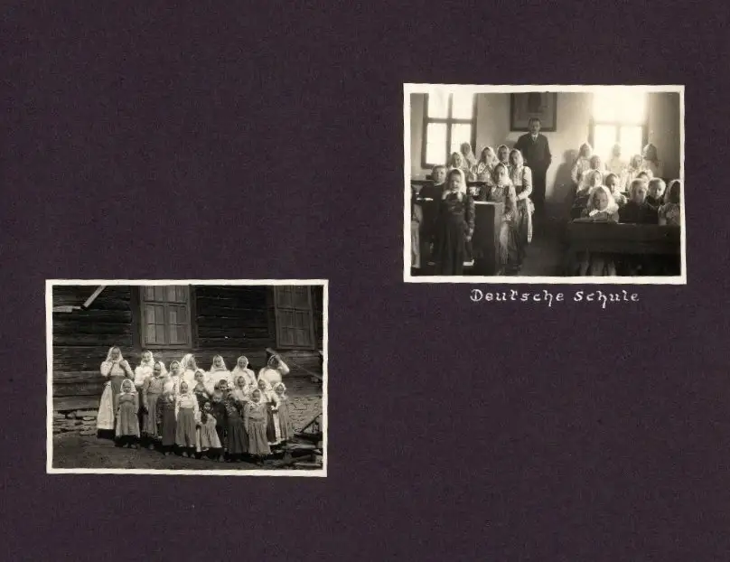Fotoalbum mit 87 Fotografien, Grenzlandfahrt 1927, Wandervögel, Studenten, Deutschproben, Zigeuner, Tracht, Leutschau 35