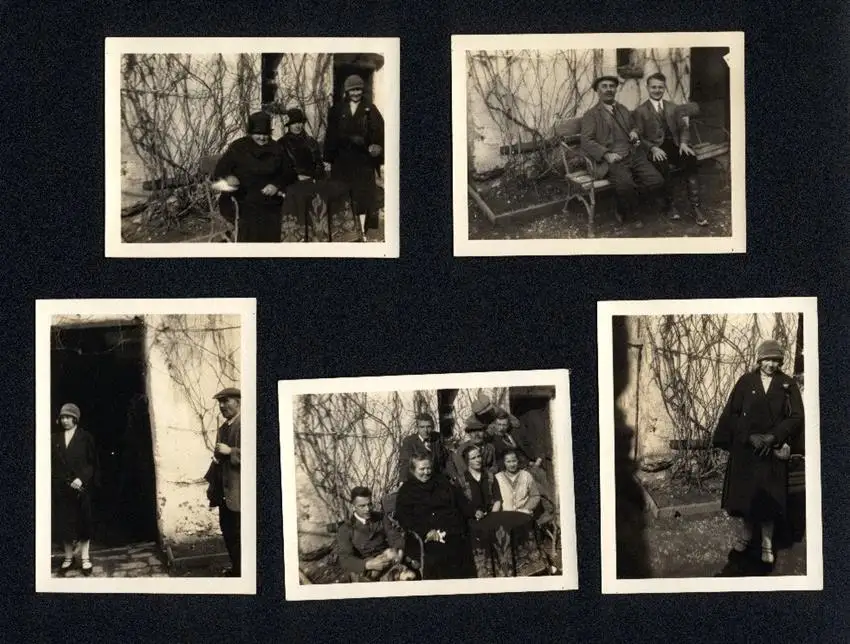 Fotoalbum mit 87 Fotografien, Grenzlandfahrt 1927, Wandervögel, Studenten, Deutschproben, Zigeuner, Tracht, Leutschau 40