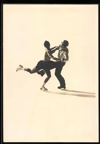 Fotografie C. Brandt, Arosa, Eiskunstlauf - Maxi Herber und Ernst Baier im Paarlauf