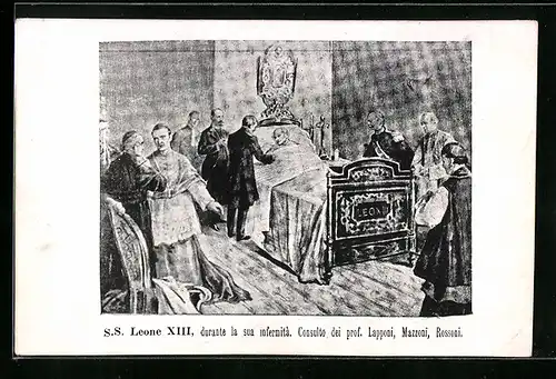 AK S. S. Leone XIII, durante la sua infermita, Consulto dei prof. Lapponi, Mazzoni, Rossoni