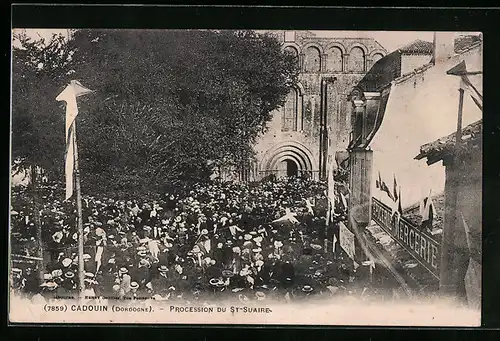 AK Cadouin, Procession du St-Suaire