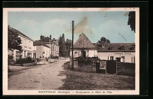 AK Rouffignac, Gendarmerie et Hotel de Ville