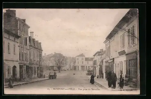 AK Monpont-sur-l`Isle, Vue prise du Serrailler