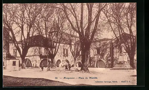 AK Monpazier, Place du Marché