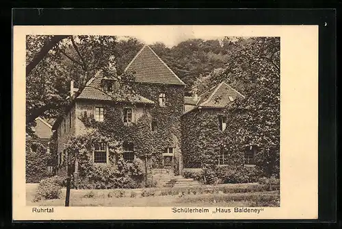 AK Essen / Ruhr, Schülerheim Haus Baldeney im Ruhrtal