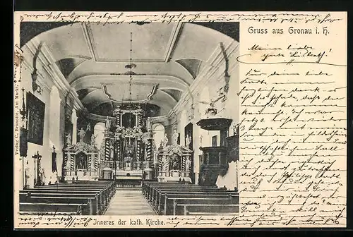 AK Gronau i. H., Inneres der kath. Kirche