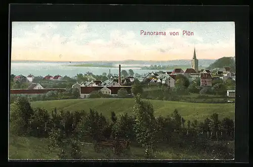 AK Plön, Panorama der Ortschaft