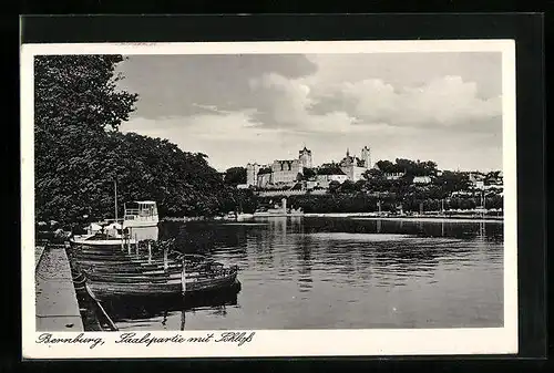 AK Bernburg, Saalepartie mit Schloss