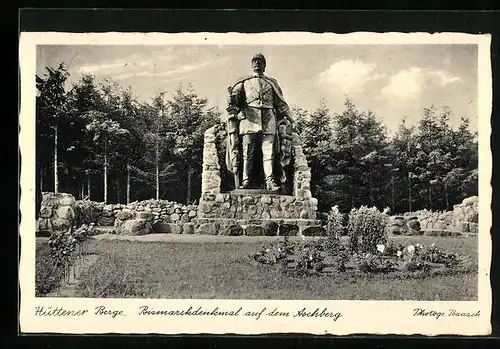 AK Ascheffel / Hüttener Berge, Bismarckdenkmal auf dem Aschberg