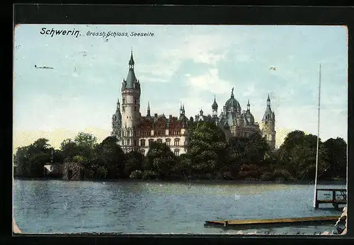 AK Schwerin, Grossh. Schloss, Seeseite