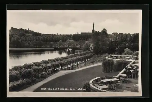 AK Segeberg, Blick von der Terrasse zum Kalkberg