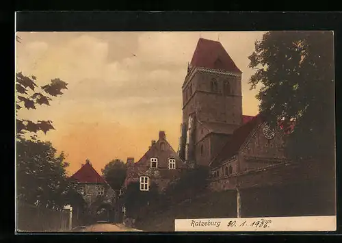 AK Ratzeburg, Ortsansicht mit Dom