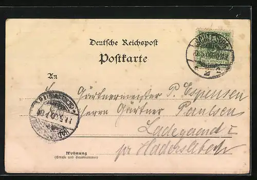 AK Schleswig, Ortsansicht aus der Vogelschau