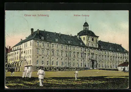 AK Schleswig, Ansicht vom Schloss Gottorp