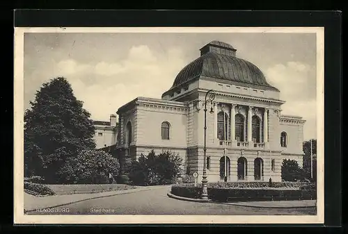 AK Rendsburg, Blick auf die Stadthalle