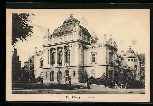 AK Rendsburg, Ansicht der Stadthalle