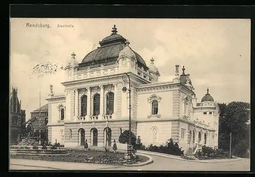 AK Rendsburg, Ansicht der Stadthalle