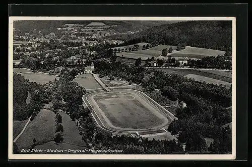 AK Bad Elster, Stadion, Fliegeraufnahme