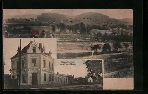 AK Siegburg-Wolsdorf a. Sieg, Totalansicht, Gastwirtschaft von Peter Kemp