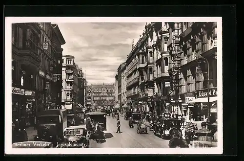 AK Berlin, Verkehr in der Jerusalemerstrasse