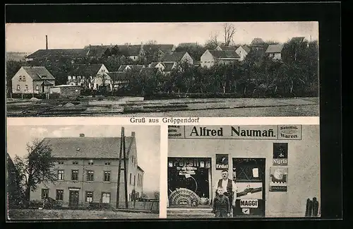 AK Gröppendorf, Gesamtansicht, Handlung Alfred Naumann