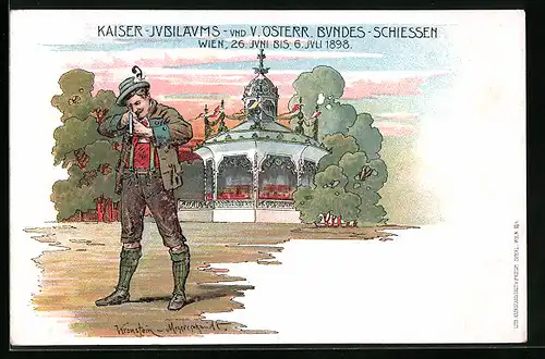 AK Wien, Kaiser-Jubiläums- und V. Österr. Bundes-Schiessen 1898