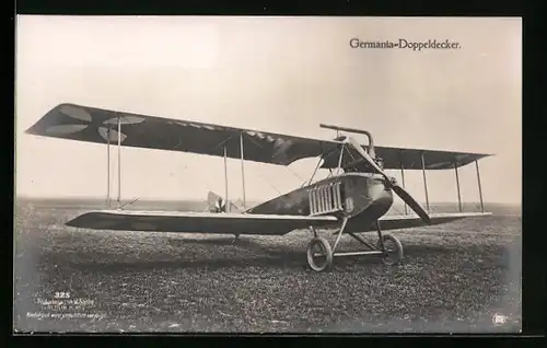 Foto-AK Sanke Nr. 325: Germania-Doppeldecker