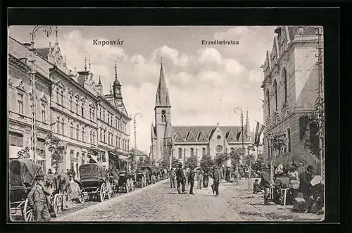 AK Kaposvár, Erzsébet-utca