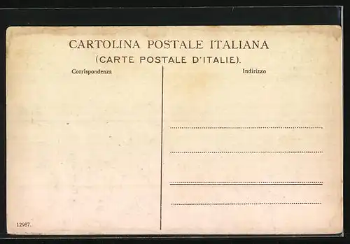 AK Genova, Piazza Corvetto, Strassenbahn