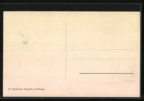 AK Kristiania, Carl Johans Gate, Strassenbahn