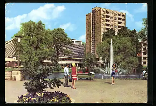 AK Suhl /Thür. Wald, Blick zum Hochhaus