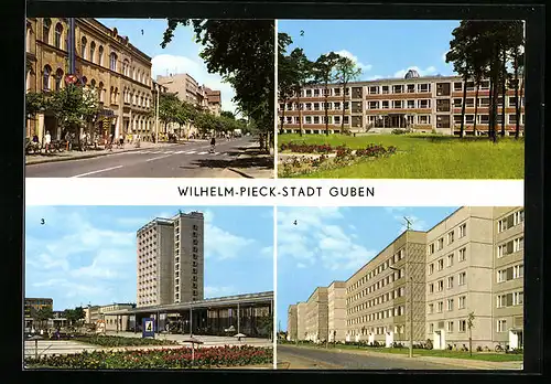 AK Guben, Wilhelm-Pieck-Strasse, Guben-Oberschule
