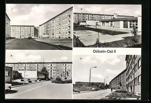 AK Döbeln, Häuserblocks Döbeln-Ost