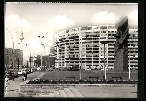 AK Berlin, Leninplatz mit Fernsehturm