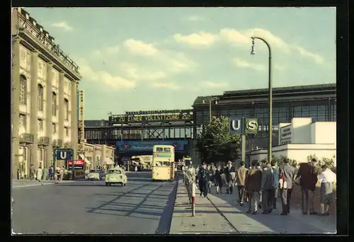 AK Berlin, Bahnhof Friedrichstrasse 1961