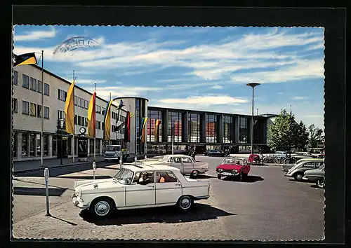 AK Heidelberg, Hauptbahnhof mit Parkplatz