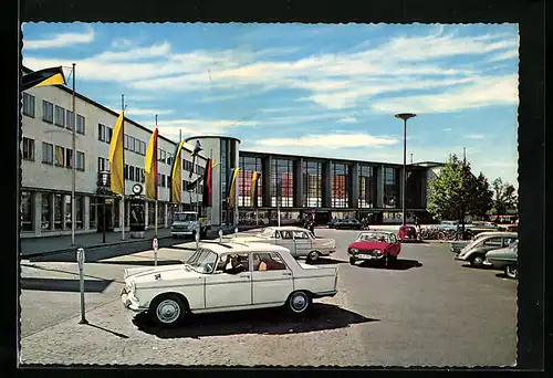 AK Heidelberg, Hauptbahnhof mit Parkplatz