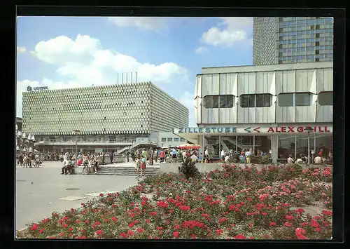 AK Berlin, Alexanderplatz mit Zille Stube und Kaufhaus Centrum